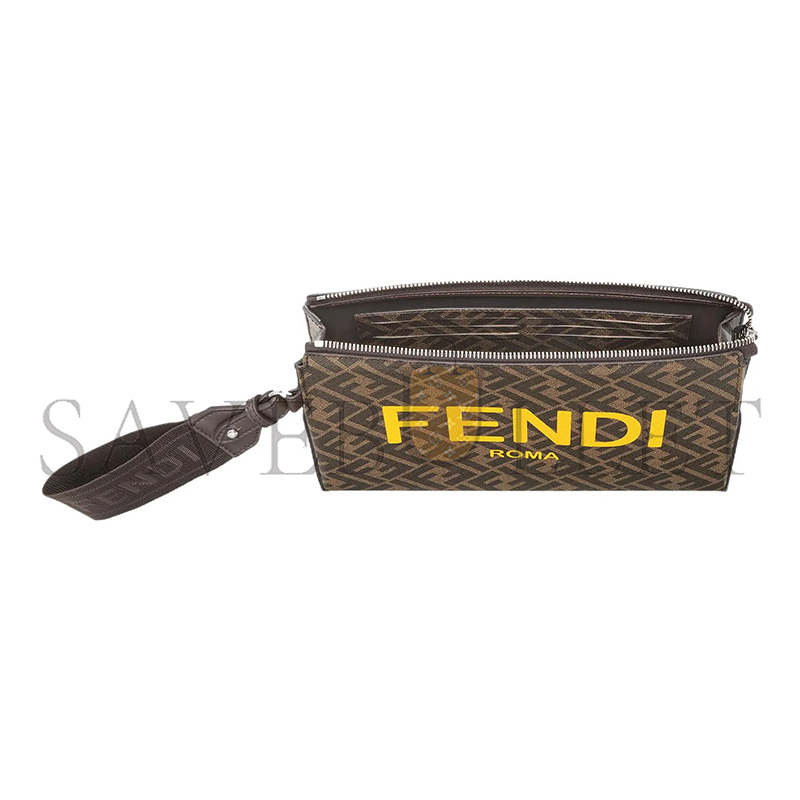 F**di logo-print clutch bag 7va564ajj4f1hr8 (26.5*19*5cm)
